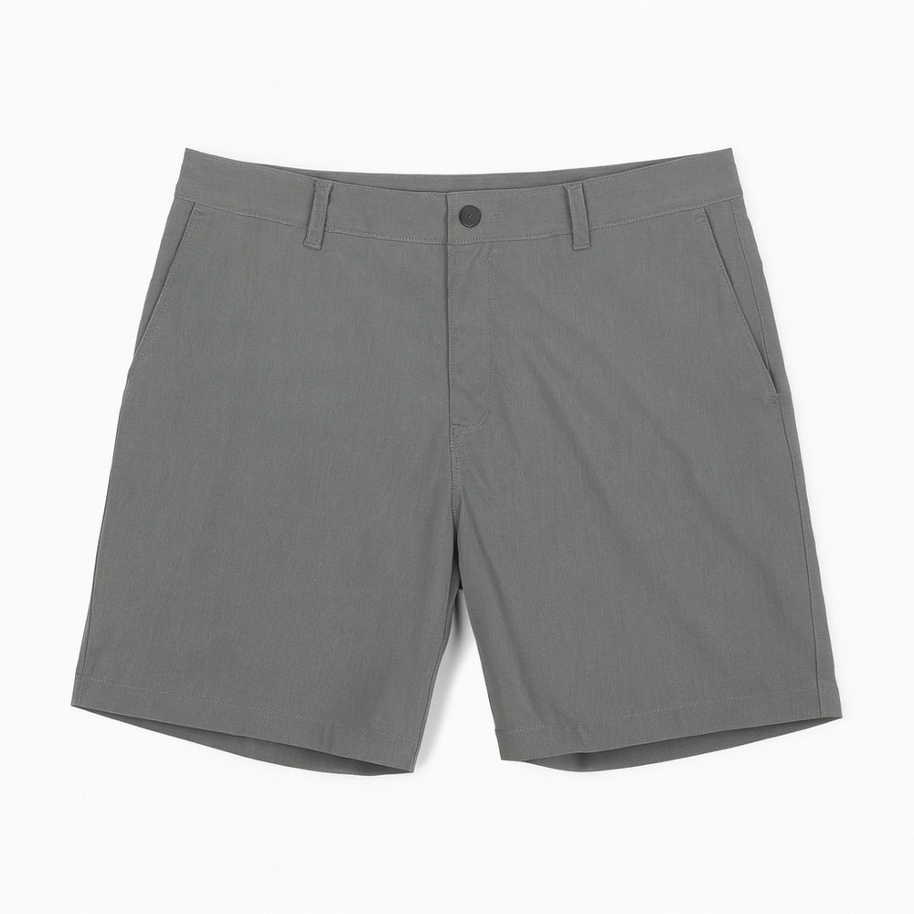 North Face Nylon Stretch Hiking Shorts Mens 40 Cargo Pockets Outdoors Gray